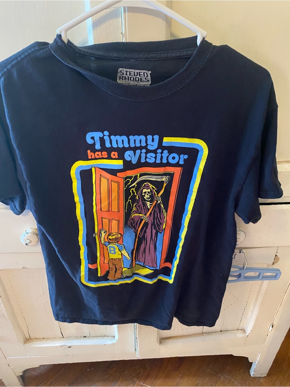Kids' 'Timmy Has a Visitor' Graphic Tee - Black